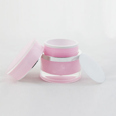 15G Irregular Fancy Pink Cosmetic Cream Plastic Jar Acrylic Packaging